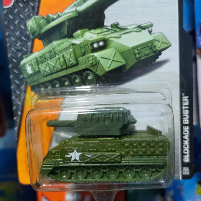 Matchbox Blockade Buster Tank Hijau Khaki - Hijau