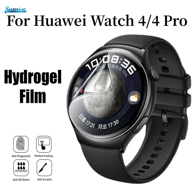 Baru Transparan Lembut TPU Bening HD Hydrogel Film Tahan Air Tahan Lama Anti-fingerprint Watch Screen Protector Untuk Huawei Watch 4/4 Pro