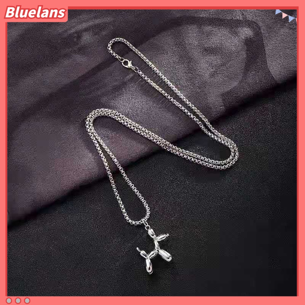 [BLS] Sweater Kalung Hypoallergenic Kasual Minimalis Alloy Halus Hadiah Perhiasan Fashion Pria Wanita Liontin Anjing Rantai Panjang Untuk Pacaran