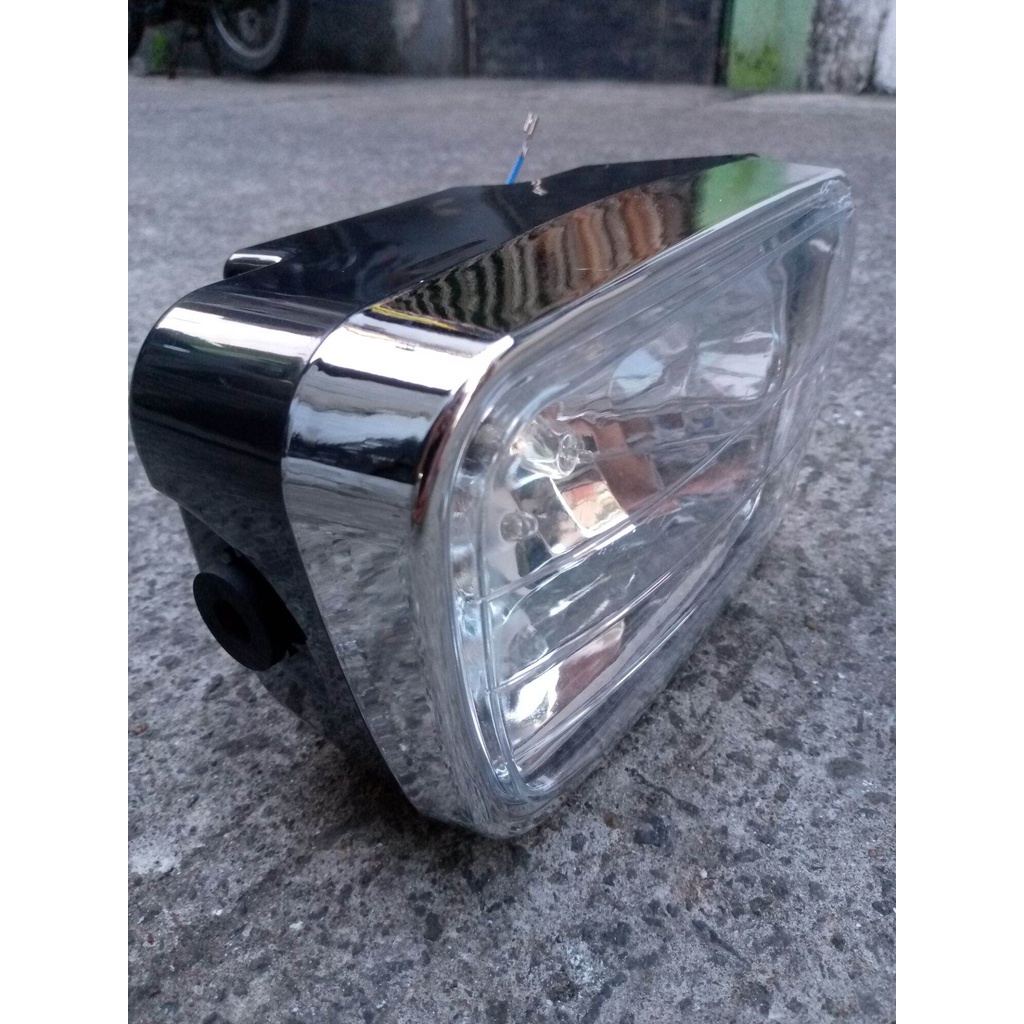 Reflektor Lampu Depan Rx-King Oval Kaca Bening Lampu Depan Rx-King Mika Bening
