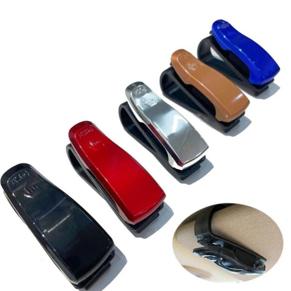 Populer Sun Visor Kacamata Klip Portable Kartu Nama Gantungan Kacamata Eyeglasses Mount Box