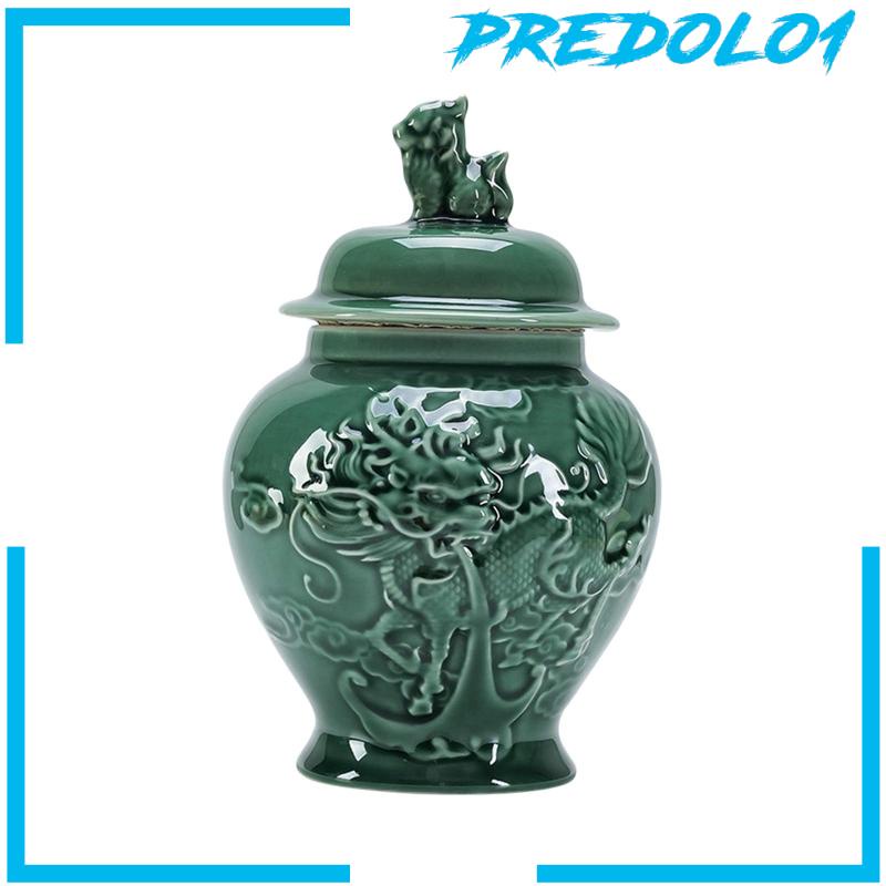 [Predolo1] Toples Jahe Porcelain Vas Keramik Porcelain Temple Jar Untuk Meja Pernikahan Rumah
