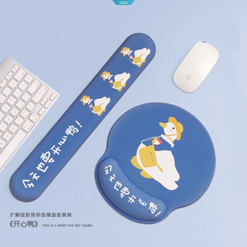 Cute Terlalu Cepat Astronot Kawaii Cowok Cewek Rumah Kantor Pelindung Pergelangan Tangan Silikon Mouse Pad Halus Dan Nyaman [ZK]