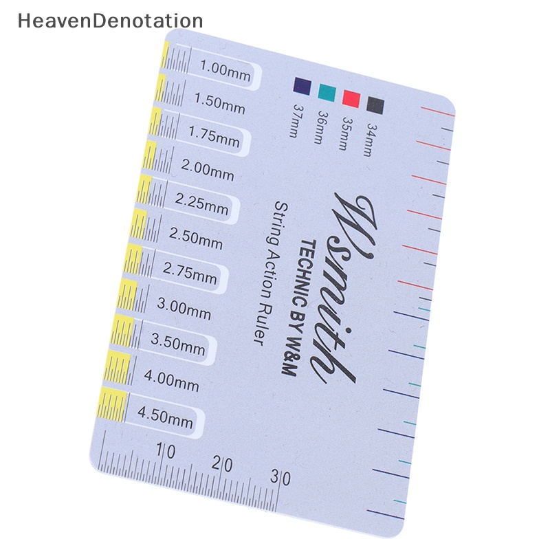 [HeavenDenotation] 2pcs Alat Ukur Pengukur Tindakan Senar String Pitch Rulers Gitar Rulers HDV