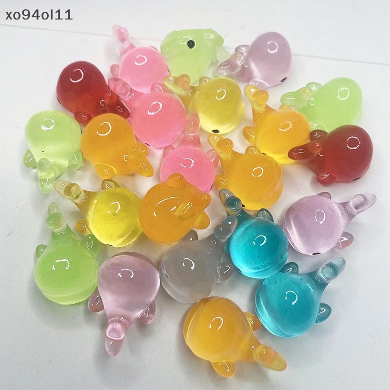 Xo 5Pcs Luminous Mini Resin Dolphin Dashboard Mobil Mainan Angka Dekorasi Taman Rumah OL