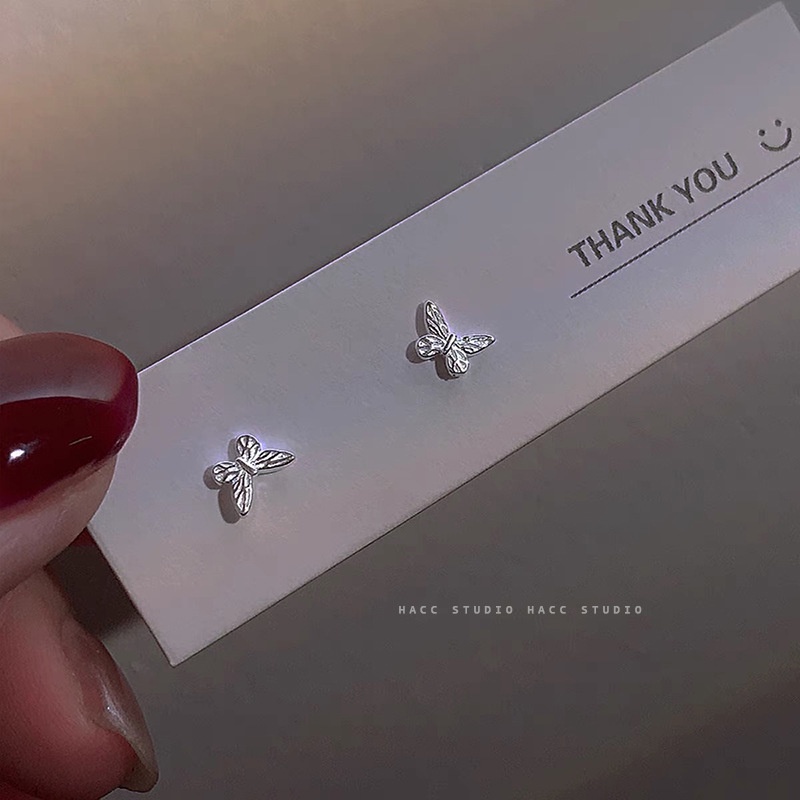 Silver Bow Earring Korea Anting Tusuk Kupluk Zirkon Untuk Aksesoris Perhiasan Fashion Wanita