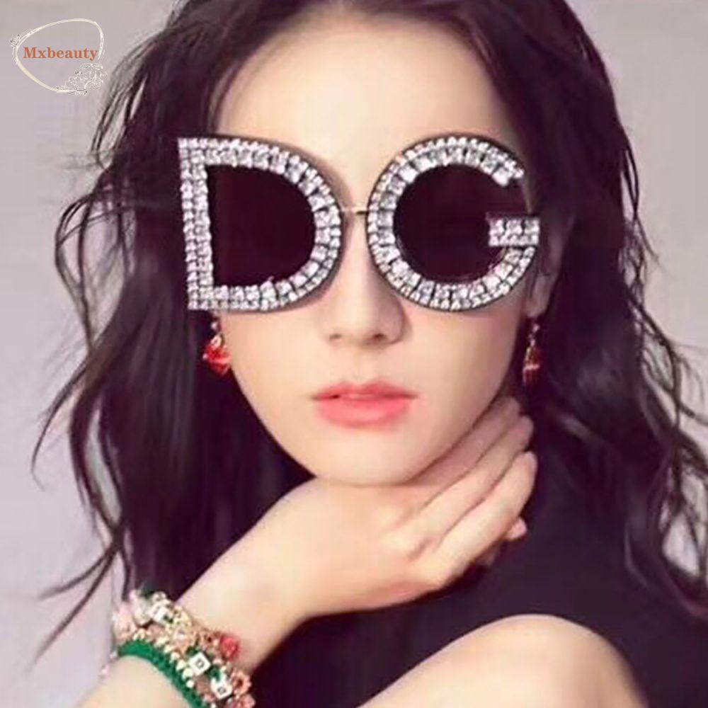 Mxbeauty Letter DG Sunglasses Kaca Mata Anti Radiasi Untuk Wanita Protection Glasses Transparan Perempuan Pria Korea Kacamata Anti Radiasi Wanita Eyewear Women Glasses