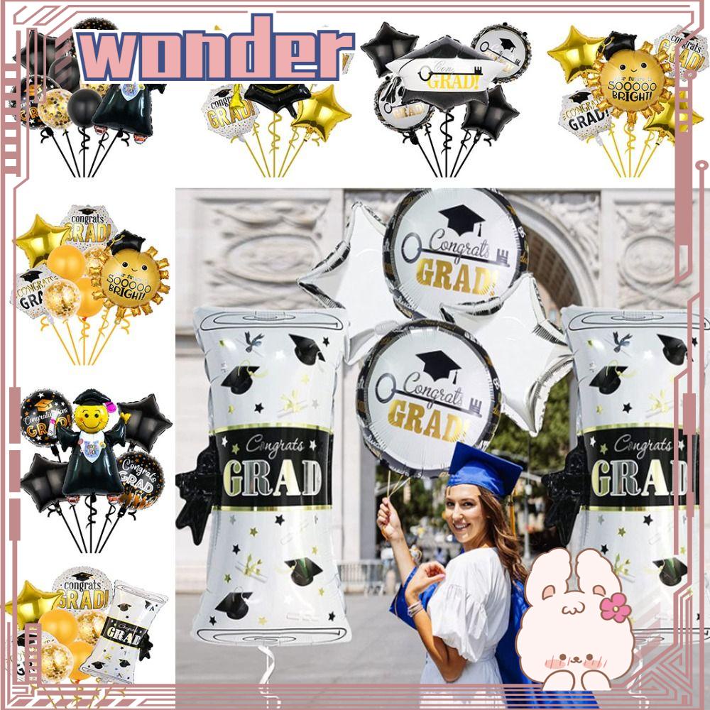 Wonder Graduation Balloon 2023perlengkapan Dekorasi Pesta Party Wisuda Sekolah Balon Confetti