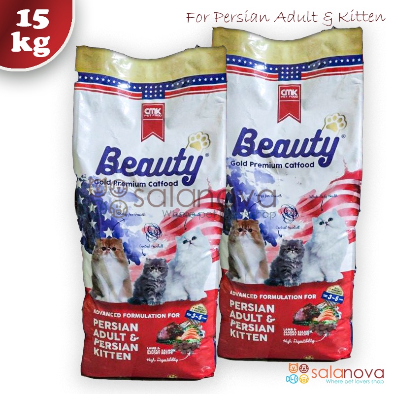 Beauty Gold 15kg Makanan Kucing Kering All Stage