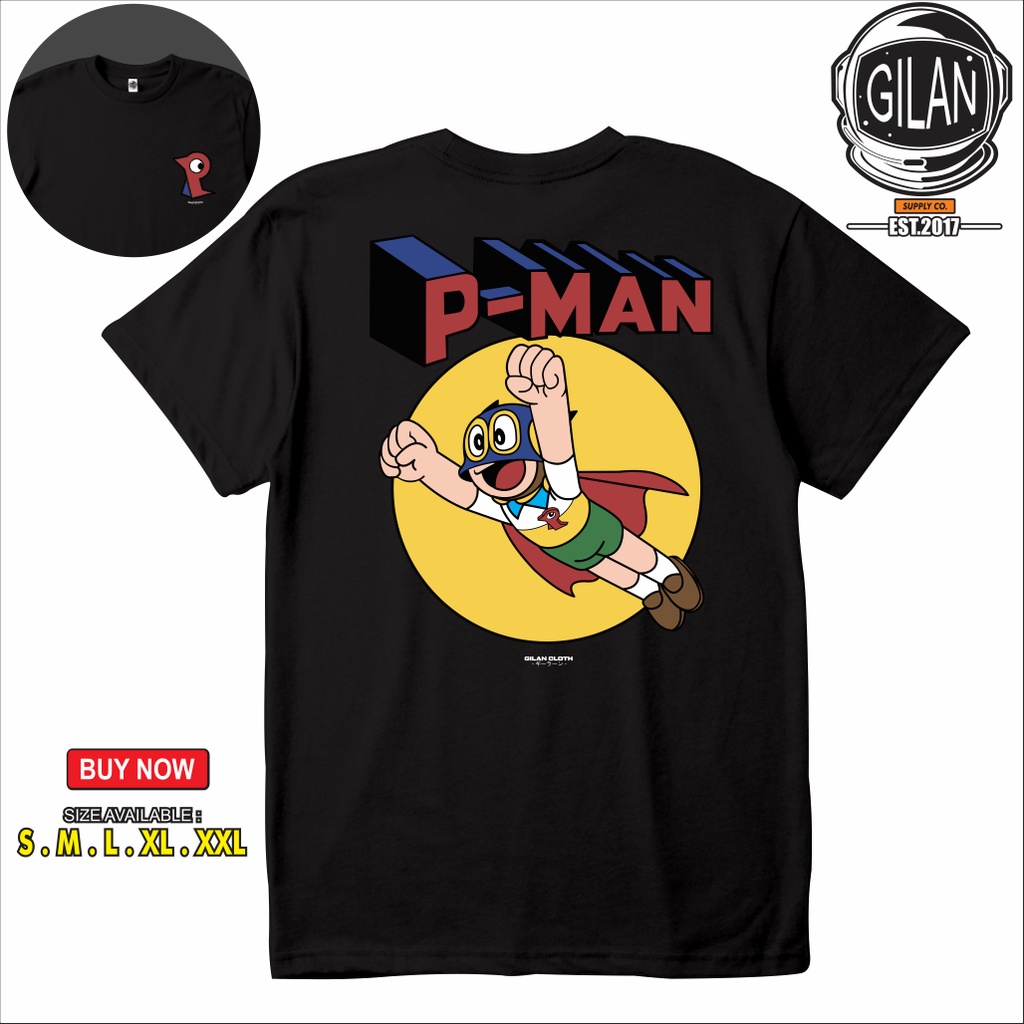 Kaos Baju Anime PMAN P MAN FATMAN Kaos Anime Jepang - GILAN CLOTH