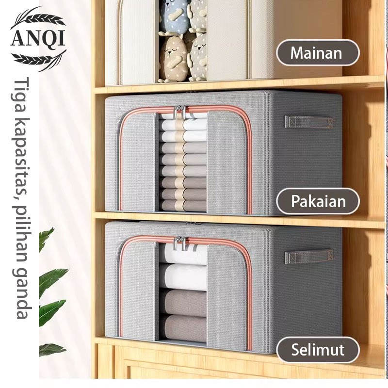 ANQI 1888 Kotak Penyimpanan Serbaguna / Storage Box Rak Serbaguna / Kotak Organizer Tempat Penyimpanan baju dan mainan VS-139