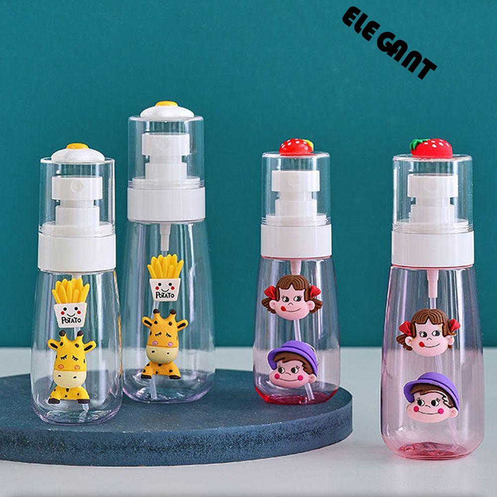 [Elegan] Kartun Spray Bottle Portable 60ML/100ML Travel Shampoo Shower Gel Botol Parfum