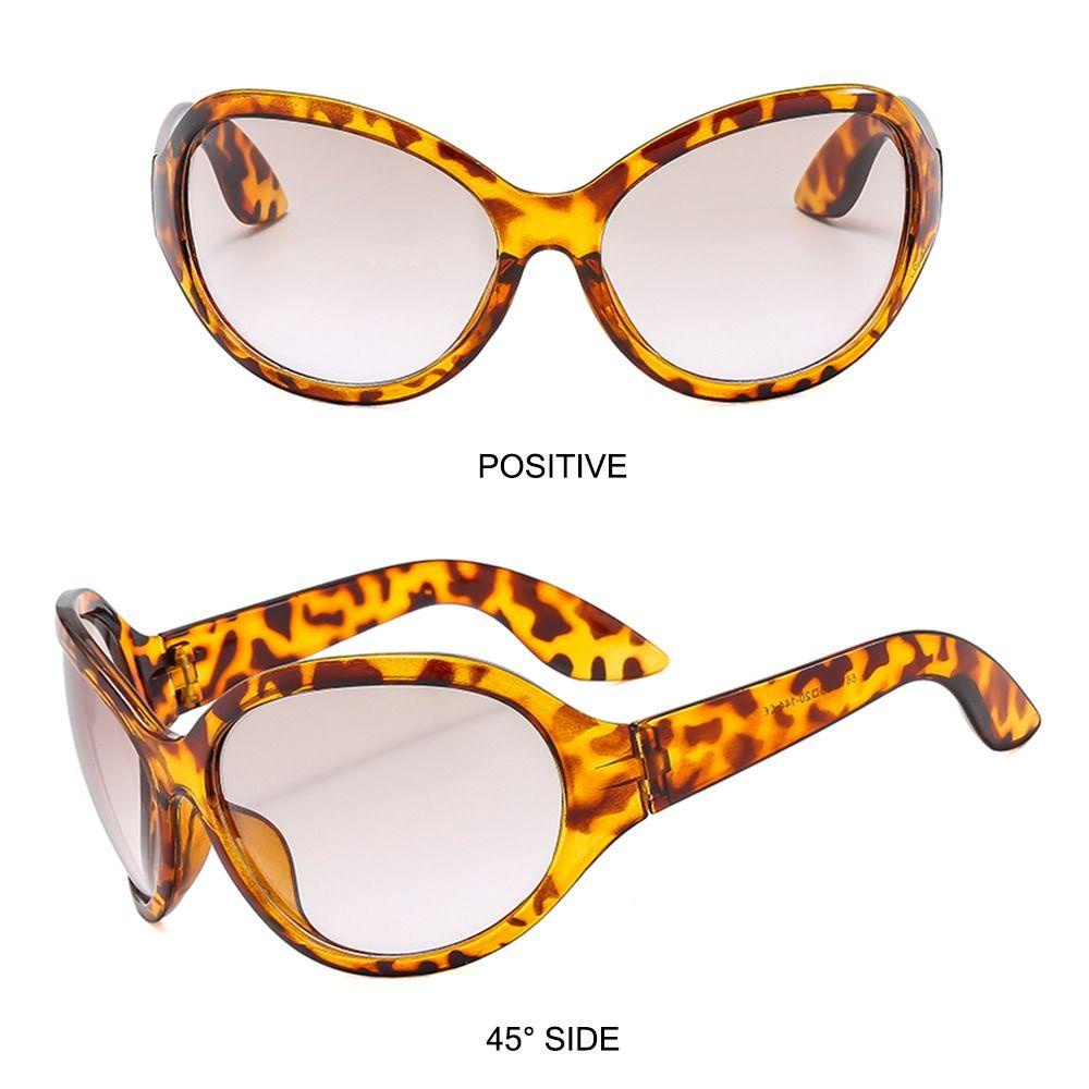 Lily Kacamata Hitam Oversized Vintage UV400 Irregular Hip Hop Y2K Shades Untuk Wanita &amp; Pria