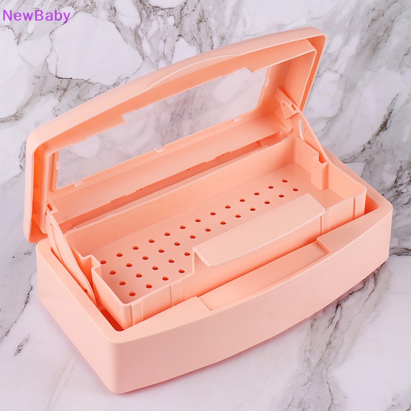 Newbaby 1PC Tray Sterilisasi Kuku Desinfeksi Pedicure Manicure Box Nails Art Box ID