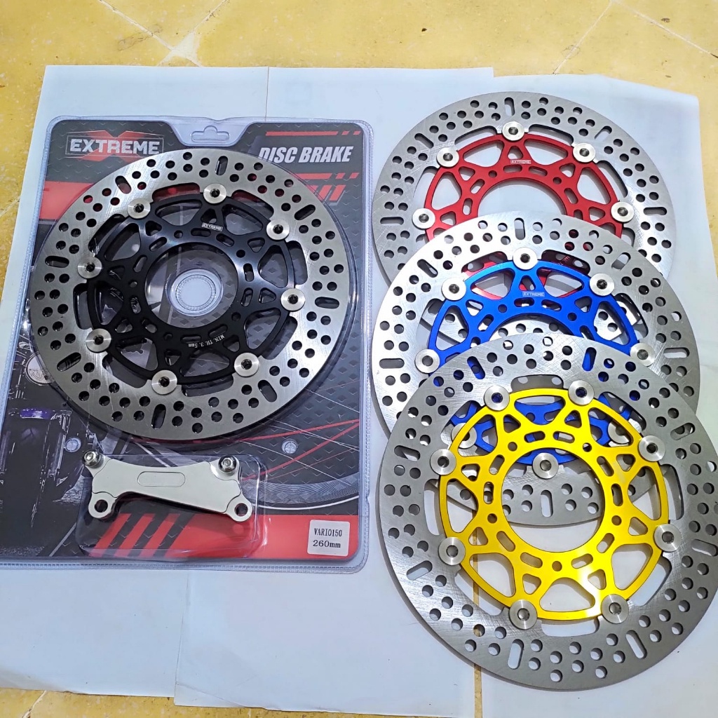 Piringan Cakram Depan Variasi Extreme 260mm Flothing Cnc Premium Ready Vario110,Vario 125, Vario 150,Beat,Scoopy,GenioFino,Mio,Mio J,Mio Soul,Xeon Dan Motor Lain