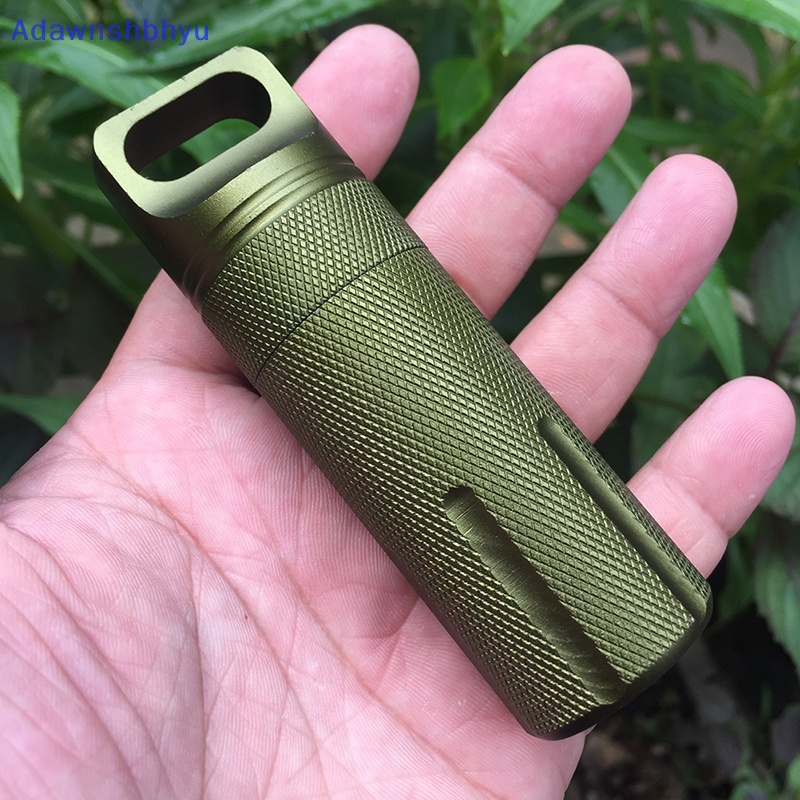 Adhyu Botol Minum Mini Box Outdoor Survival Tahan Air Obat Pil Camping ID