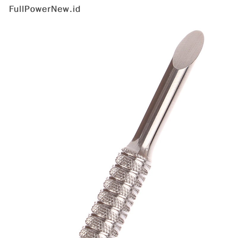 Power Manicure Pedicure Nail Art Cuticle Pusher UV Gel Remover Alat Penghilang Kulit Mati ID