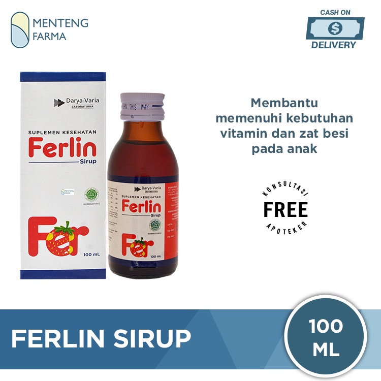 Ferlin Sirup 100 ml - Suplemen Kesehatan Anak