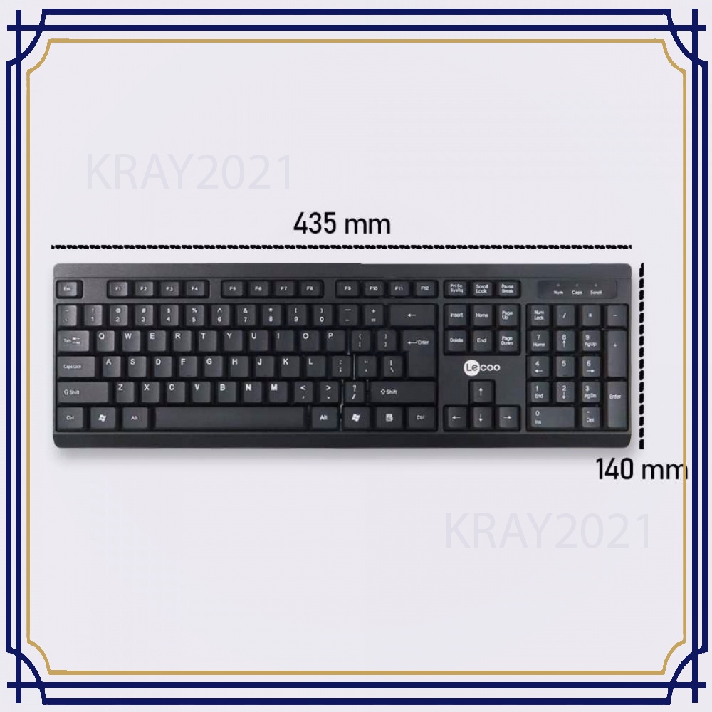 Lecoo Keyboard Wired KB039