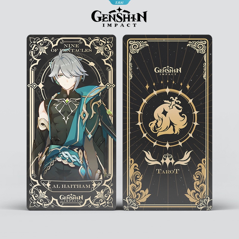 Genshin Impact Nahida Tarot Cards Desain Multi Karakter Dua Sisi Anime Card Game Lucu Kartu Siswa Inovasi Permainan Mainan Anak Hadiah [ZK]