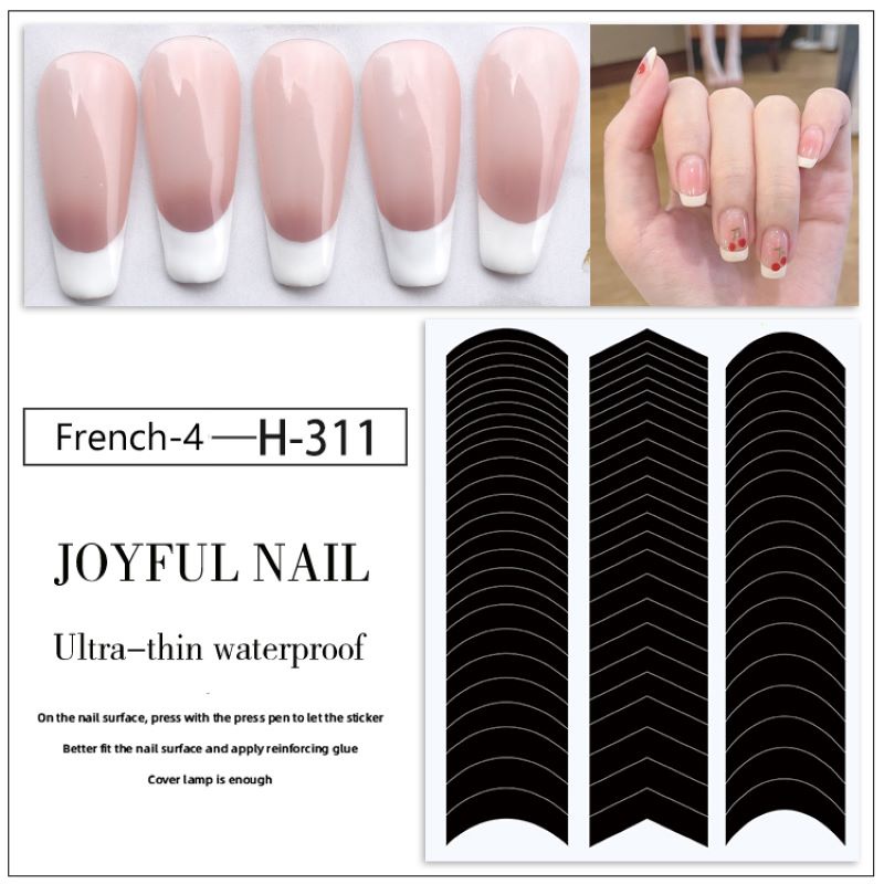 Stiker French Nail Gel UV SK