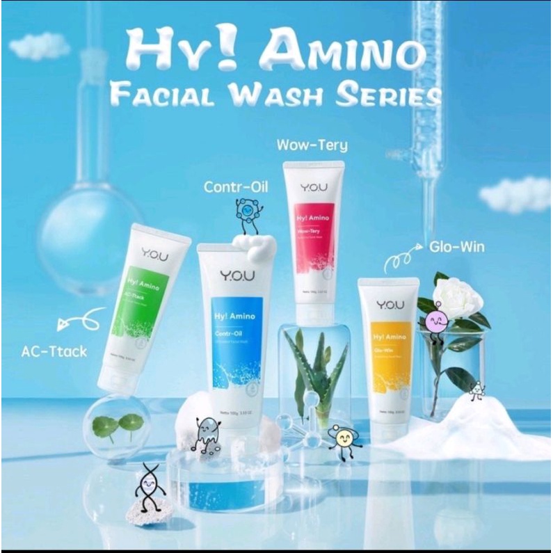 (BISA COD)YOU Facial wash hy amino/ Hy amino facial wash
