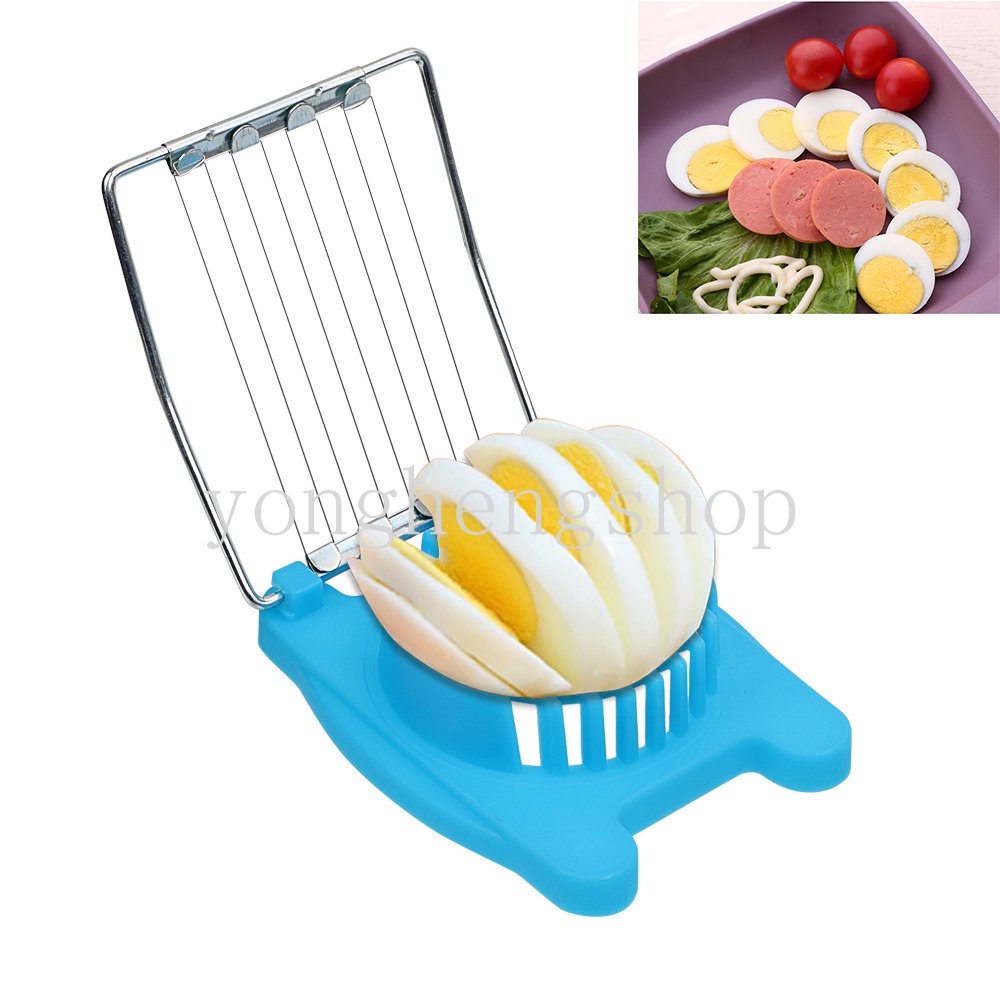 Multifungsi Stainless Steel Egg Slicer Chopper Lunch Meat Mushroom Fruit Cutter Manual Rebus Alat Pemotong Telur Anak Bento Maker Gadget Dapur