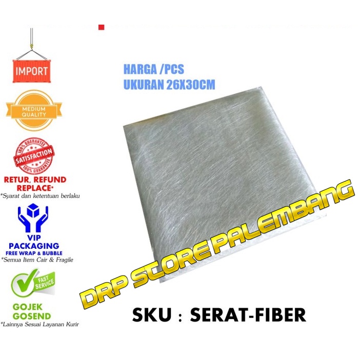 SERAT FIBER / KAIN KASA TISU TISSUE PENAMBAL BOCOR / AQUAPROOF