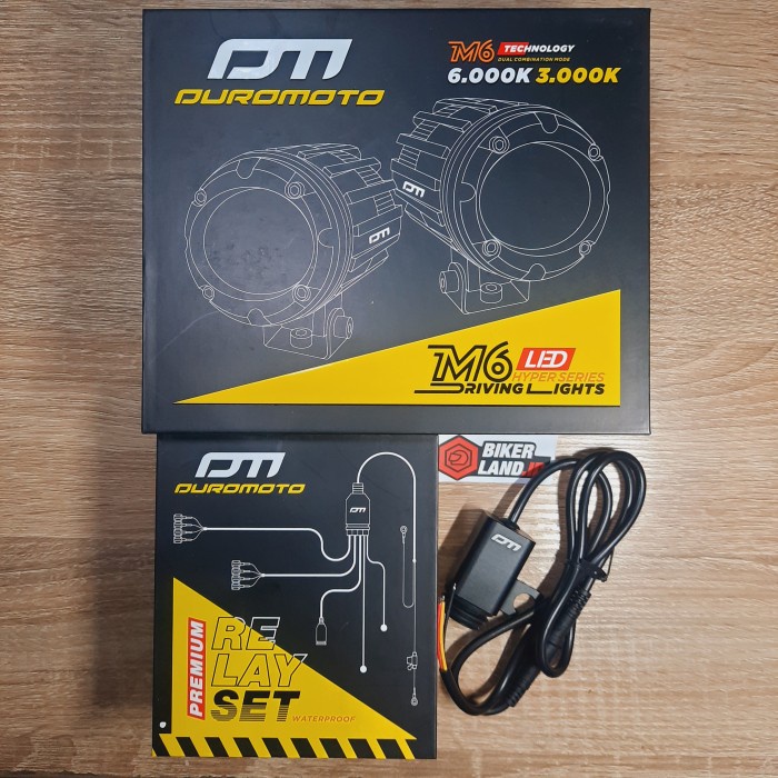 Duromoto M6 50 watt lampu led mobil motor - M6