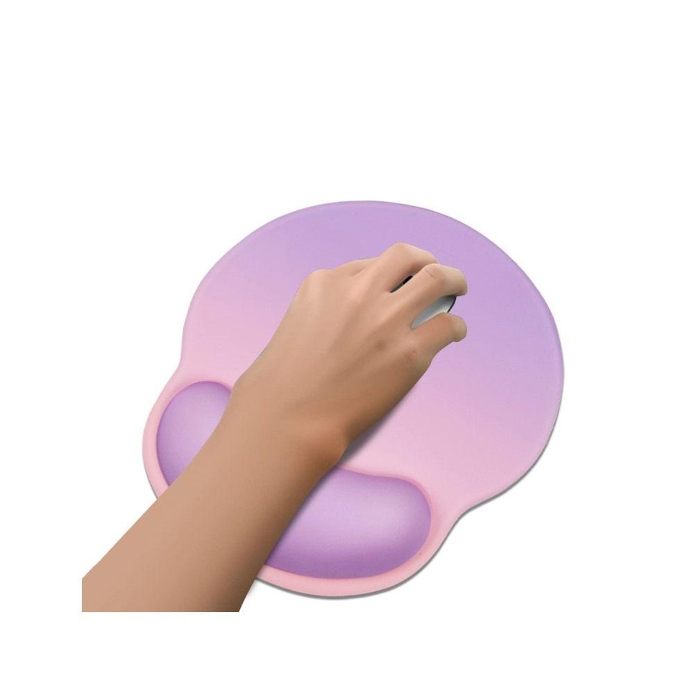 Populer Mouse Pad Pink Purple Ergonomic Gel Mice Pad Untuk Mengetik Dan Pereda Nyeri