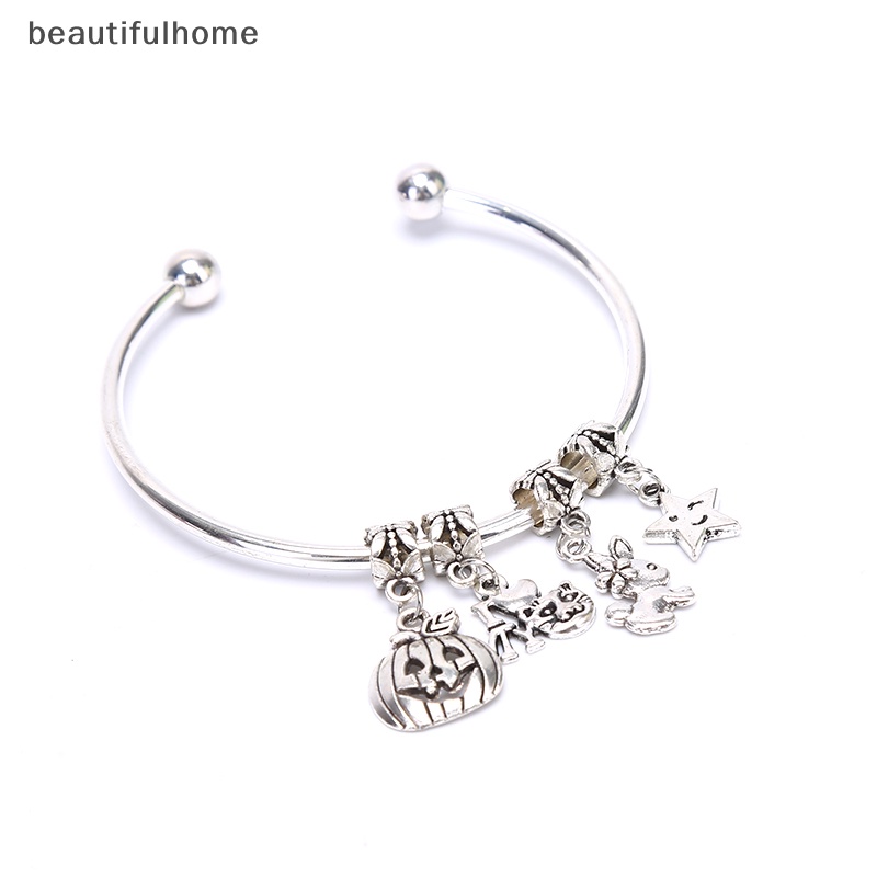 {beautifulhome} Fashion Gelang Perak Wanita Dasar Bangle DIY Pembukaan Rantai Telanjang Membuat Perhiasan.