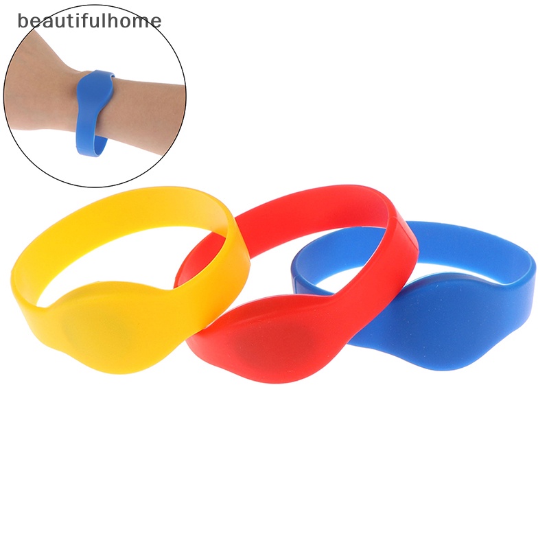 {beautifulhome} 125khz EM4100 TK4100 wristband rfid Gelang id card silicone rfid band.