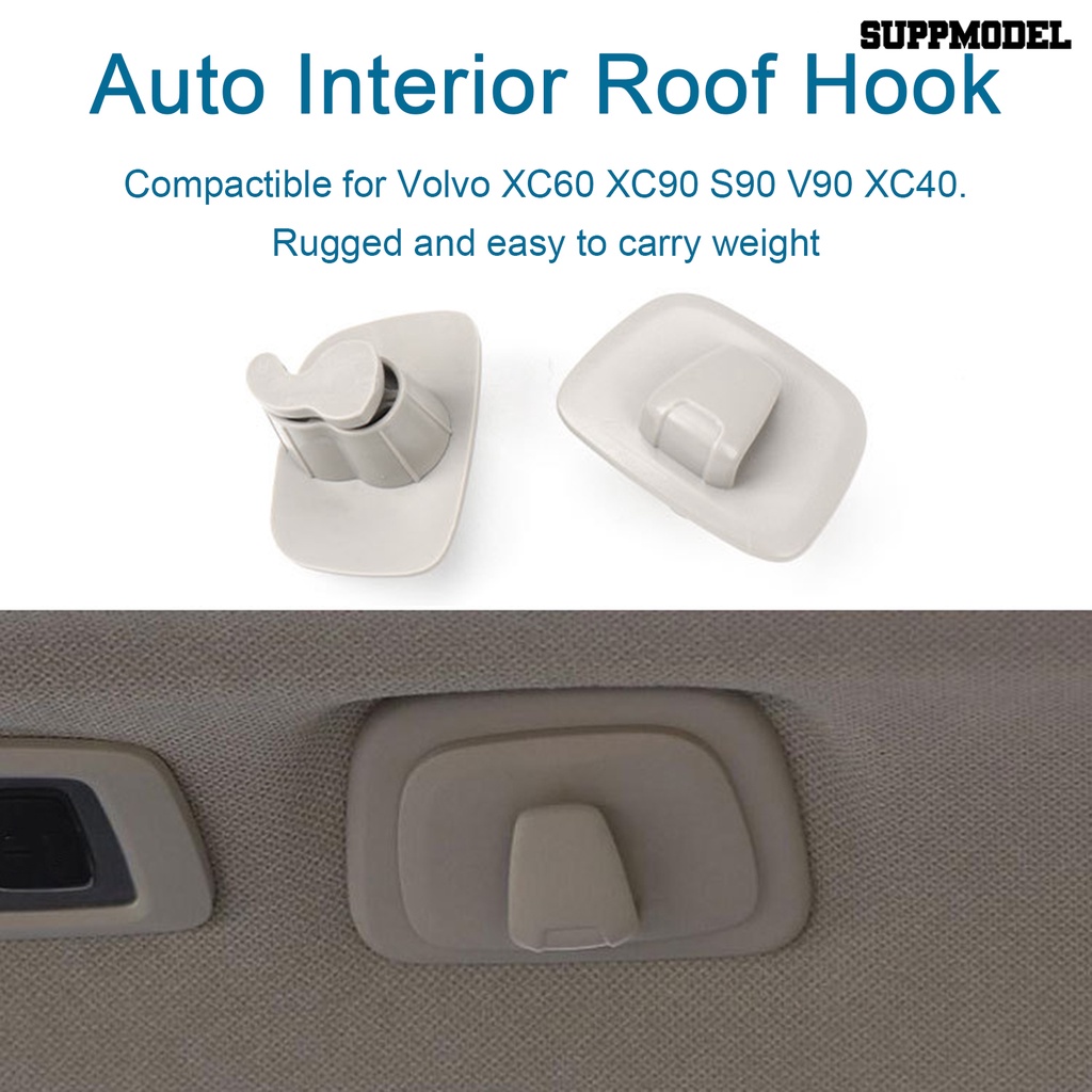 [SM]Slot Posisi Penguat Atap Coat Hook Anti Putus Kuat Kapasitas Bantalan Interior Mobil Gantungan Hook Untuk Volvo XC60 XC90 S90 V90 XC40