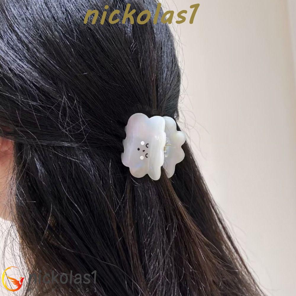 Nickolas1 Bintang Asetat Rambut Cakar Kreatif Manis Ins Rambut Kepiting Klip Mini Hiu Klip Croissant Fashion Hiasan Kepala Simpul Roti Korea Rambut Klip