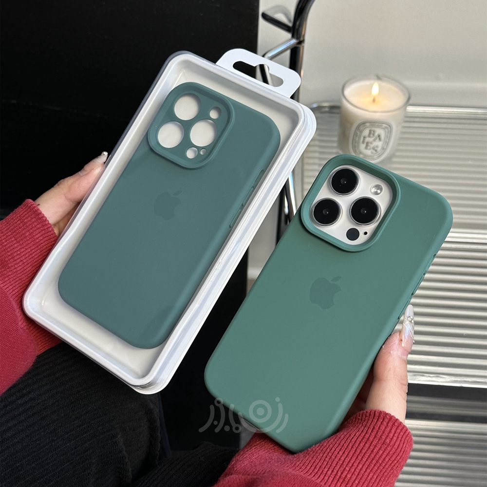 IPHONE Casing Ponsel Silikon Cair Untuk Iphone11 12 13 14 Pro Max14 Plus Case Full Cover Shockproof Soft Casing Penutup Belakang