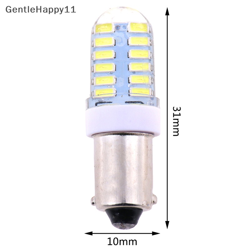 Gentlehappy 2X BA9S T11 T4W 301424smd 12v led Lampu Bohlam Samping Mobil interior lamps white id