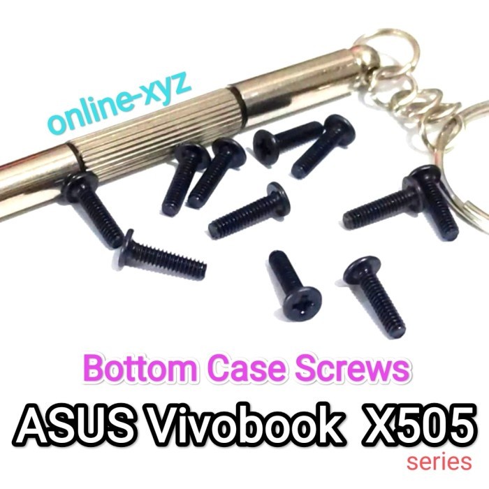 baut mur sekrup casing ASUS Vivobook15 X505 A505 F505 Z B ZA BA BP vivobook 15