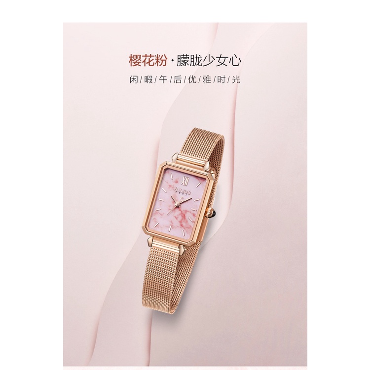 JULIUS JA-1267 Official Store Korea Bagsomnia Watch Rantai wanita kecil