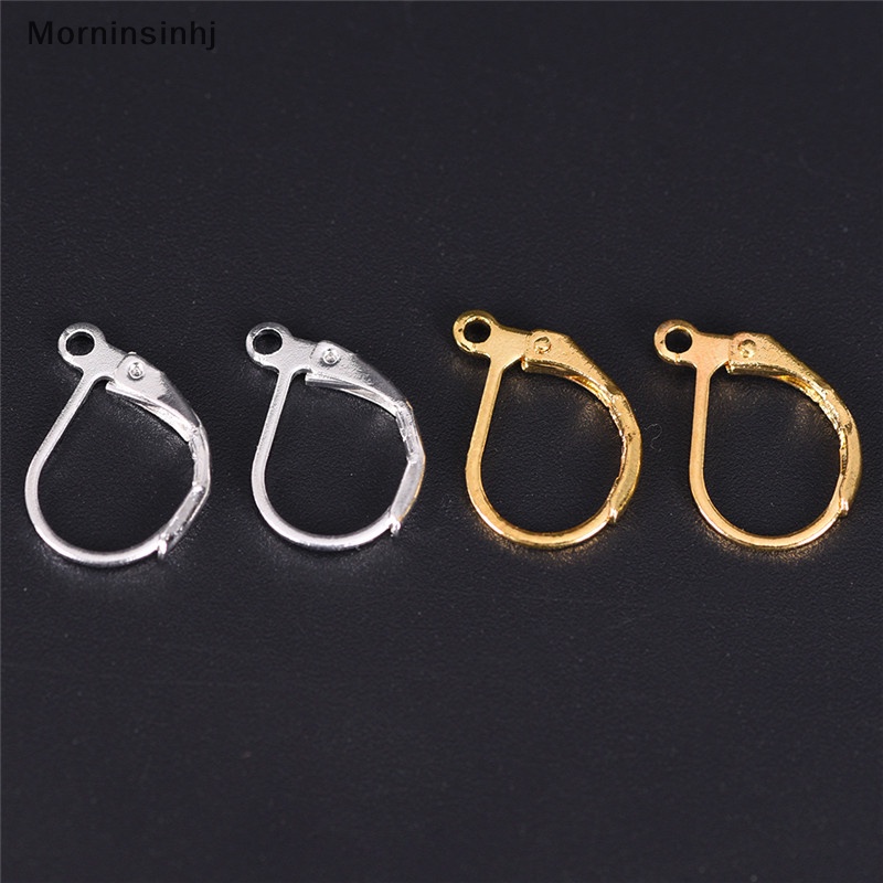 Mornin 50PCS/100PCS French Earring Lobster Clasps Hooks Temuan Anting Perhiasan DIY id