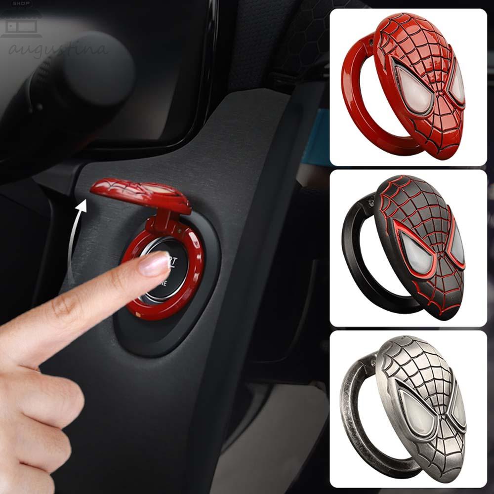 Penutup Tombol Start Stop Mesin Agustinina Anti Gores 3D Awet Ring Dekorasi Tombol Interior Mobil