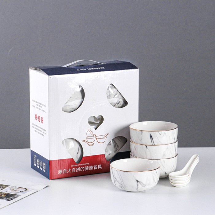 Kingsbakeware Mangkok set keramik Souvenir Mangkok set Japaness Style Baru