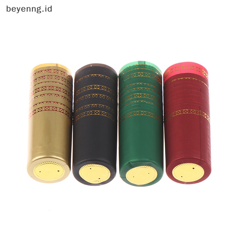 Beyen 10Pcs PVC Heat Shrink Cap Barware Aksesoris Brewing Penutup Segel Botol Wine ID