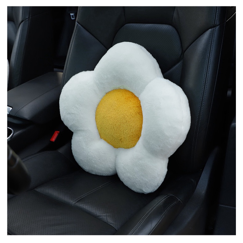 Car cute egg blossom cushion, Bantal Kursi Lucu Kreatif Mobil