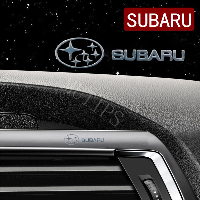 Subaru Logo Mobil Stiker Logam 3D Kreatif Dekorasi Mobil Jendela Pintu Interior Lencana Untuk XV Impreza WRX Crosstrek Forester sti Pedalaman Levorg BRZ
