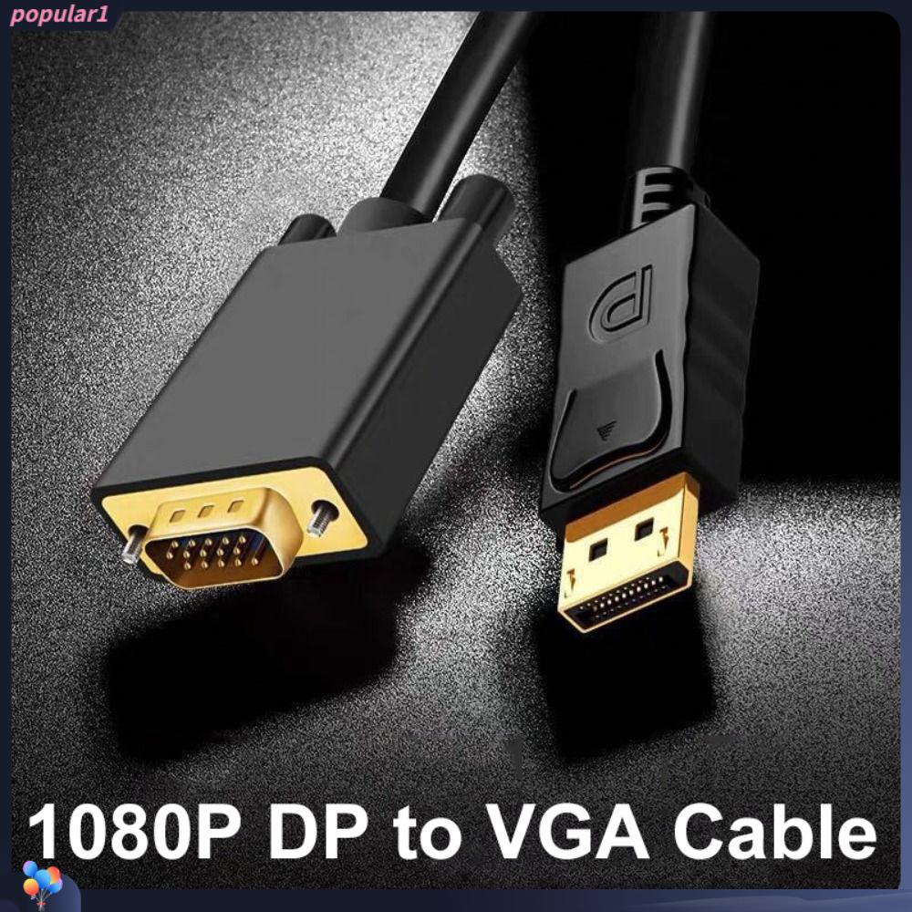 POPULAR Kabel DP to VGA HDTV 1080P Displayport to VGA Conventer