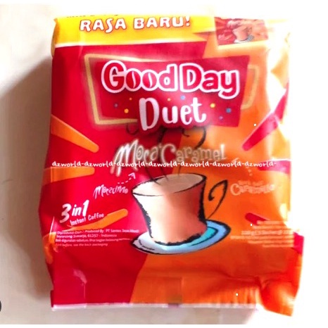 Goodday Duet Choco Nut 5sachet 3in1 Moca Caramel Minuman Kopi Coklat Carrabian Coklat Kacang Good Day Coffee Chocolate Siap Minum Karabian Duets