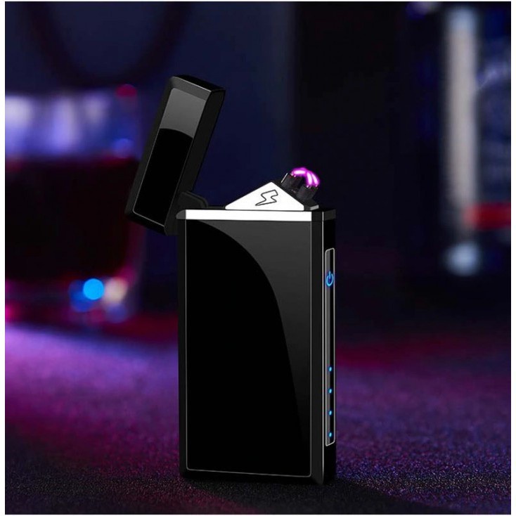 906 USB Rechargeable Dual Plasma Flameless Lighter - Tilted Model