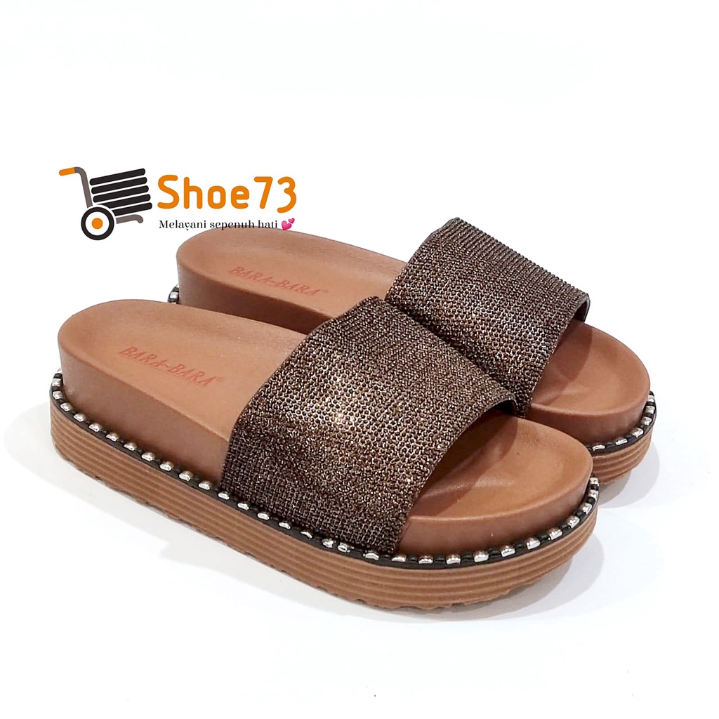 BARA-BARA MJZ 8010 KGT SIZE 36-40 ORIGINAL l Sandal Wedges Selop Jelly Wanita l Sendal Kokop Cewek Impor