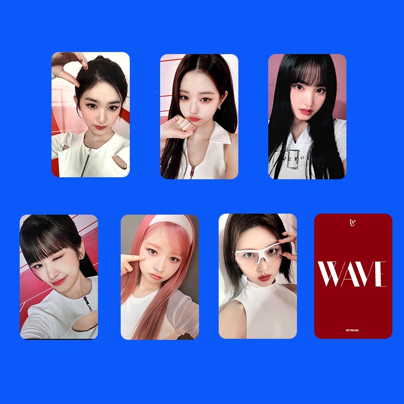 6pcs /set IVE Japan Album WAVE Photocards Kartu Lomo I'VE Kpop Postcards Koleksi Spesial