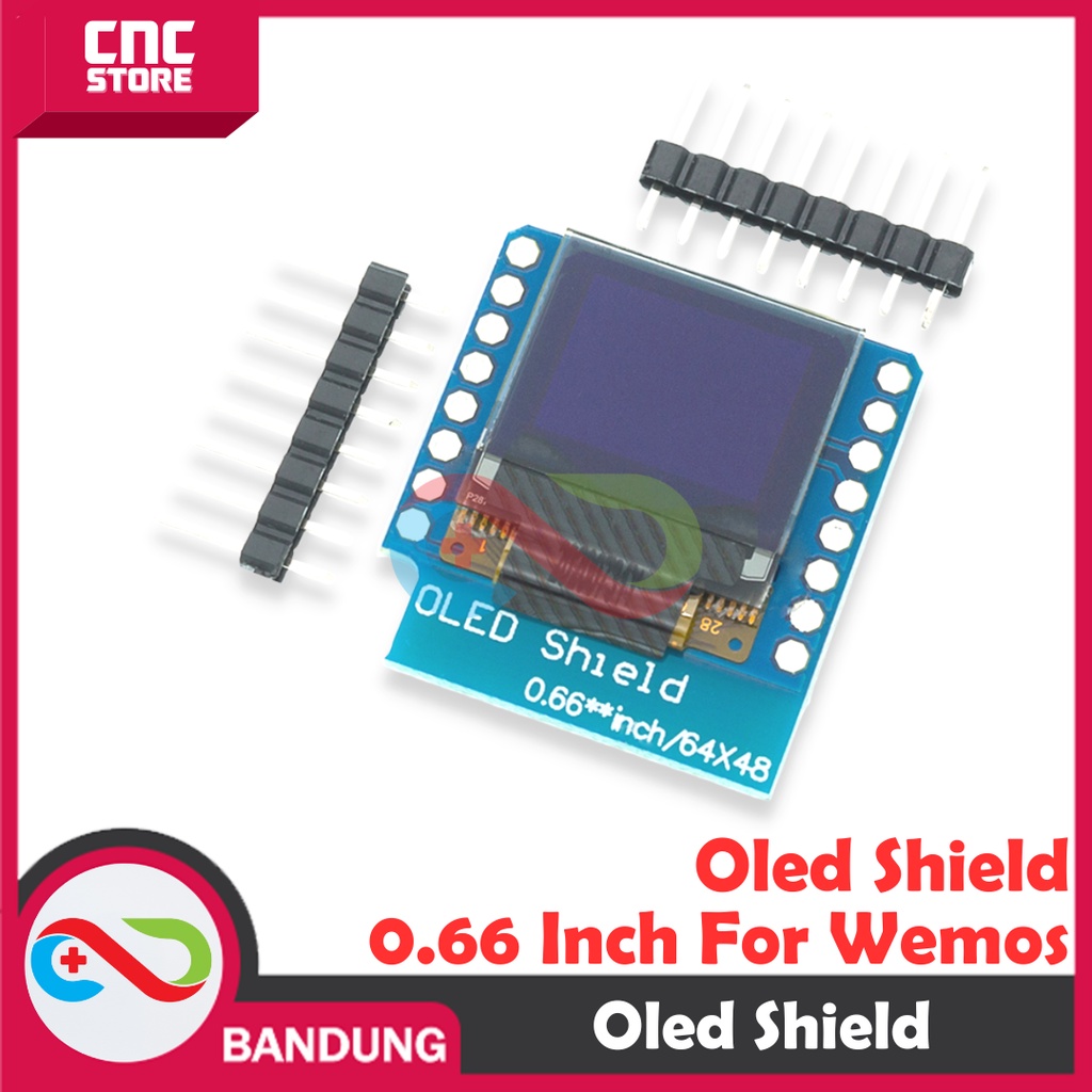 OLED SHIELD 0.66 INCH FOR WEMOS D1 MINI